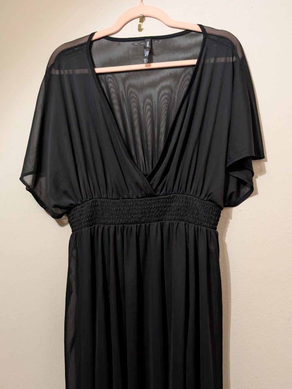 Torrid Mesh Dress or Swim Cover Up Black Size 1